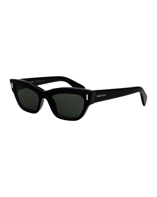 McQueen Black Acetate Sunglasses