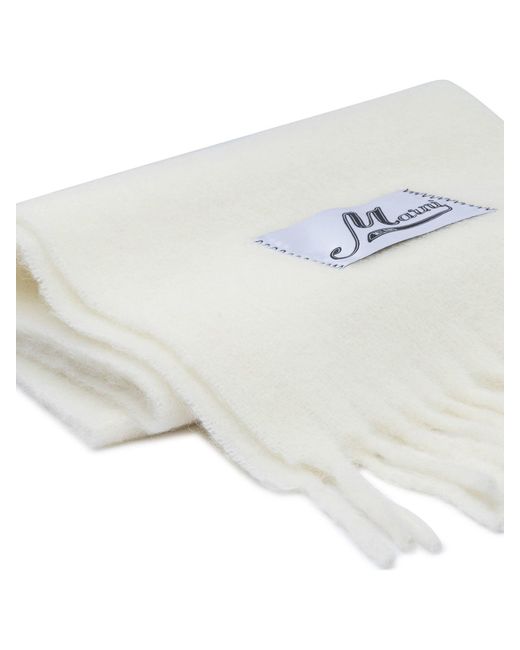 Marni White Alpaca Scarf