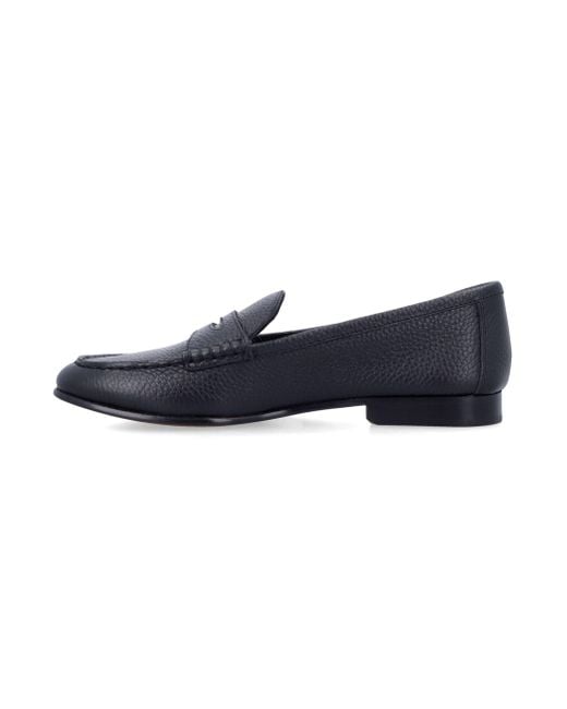 Polo Ralph Lauren Blue Pebbled Leather Penny Loafer