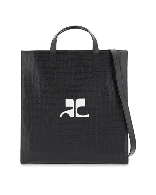 Courreges Black Courreves Heritage Tote Tasche
