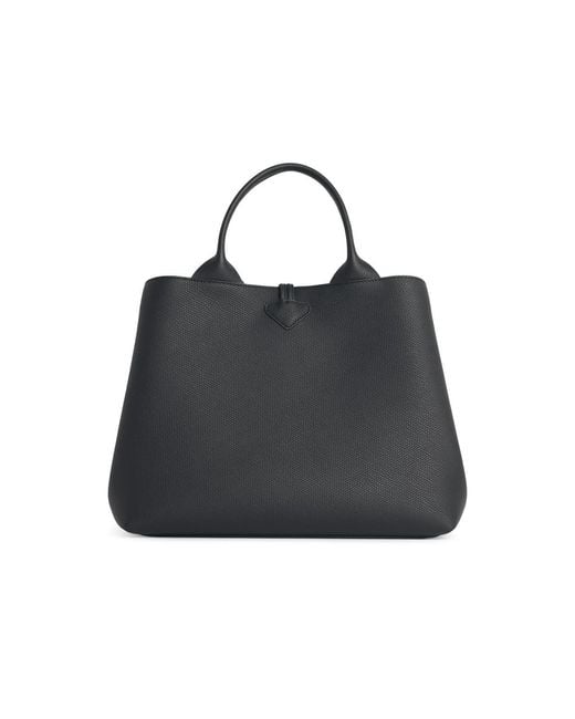 Longchamp Black Bag With Lear 'L Le Roseau' Handle