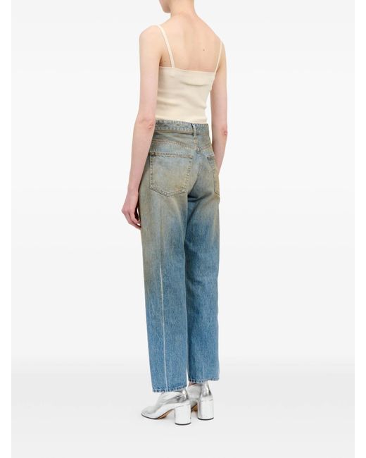 MM6 by Maison Margiela Blue Pants 5 Pockets