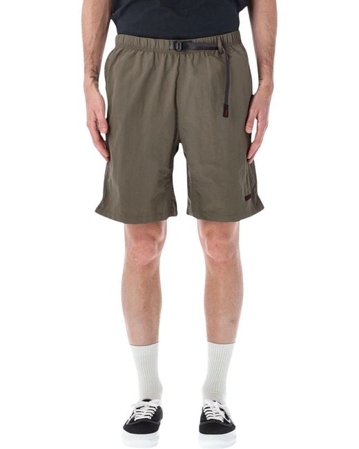 Gramicci Green Nylon Packable G-Shorts