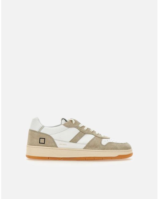 FECHA. Corte 2.0 zapatillas vintage beige Date de hombre de color White