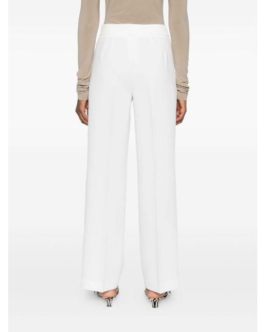 Via Masini 80 White Trousers