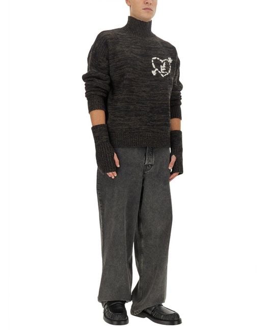 Etudes Studio Black Jersey With Logo for men