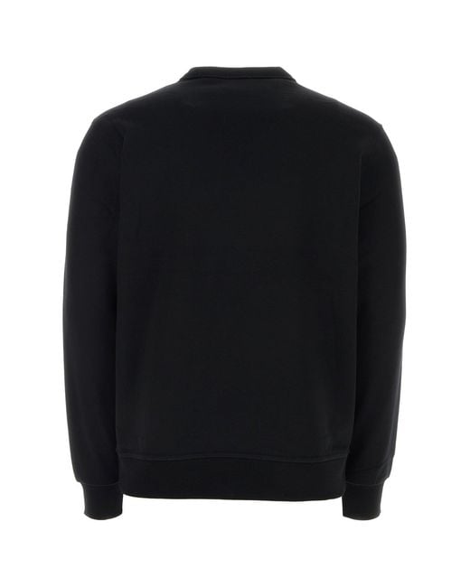 Burberry Black Stretch Cotton Oversize Sweater for men