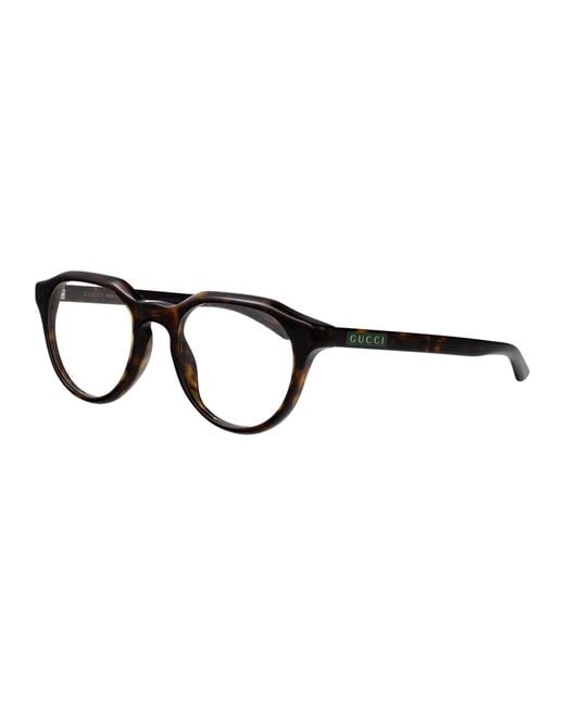 Gucci Black Round Optical Gg2083 O 002 for men