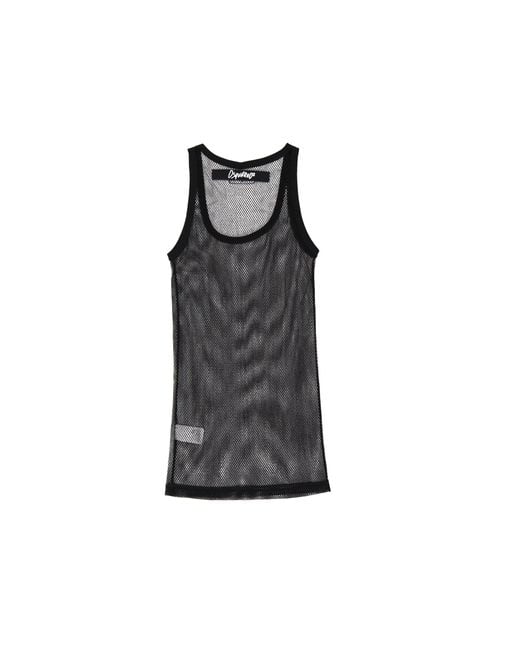 DSquared² Black Sleeveless Long Top for men