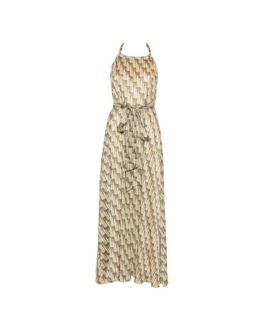 Siyu Metallic Ars Long Dress