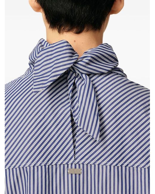 AMI Blue Bandana Cotton Shirt