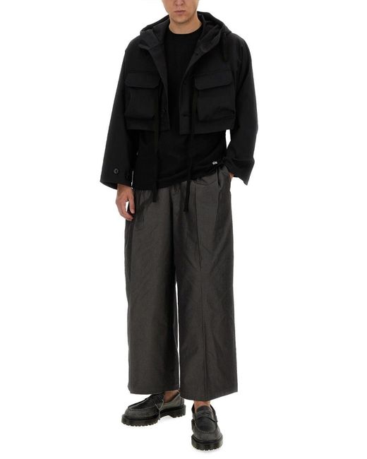 A.I.E. Black Cropped Jacket