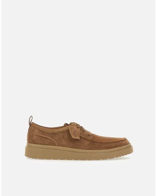 Clarks Polden Moc Wildleder Schnürung in Zimt in Brown für Herren