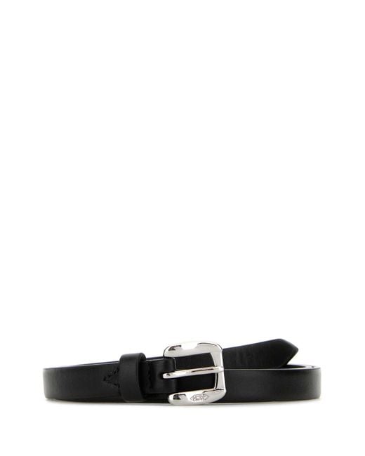 J&m Davidson Black Leather Belt