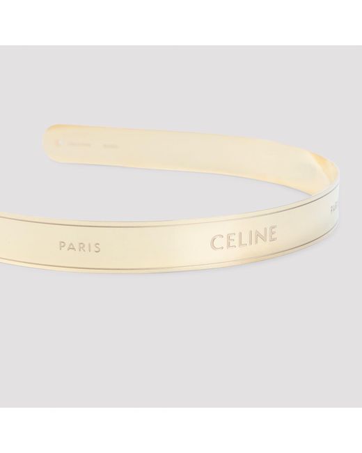 Céline Metallic Thin Headband