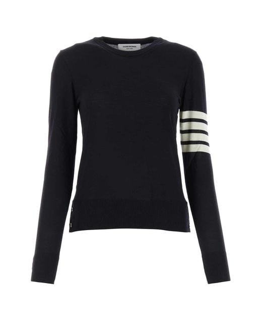 Thom Browne Black Midnight Wool Sweater