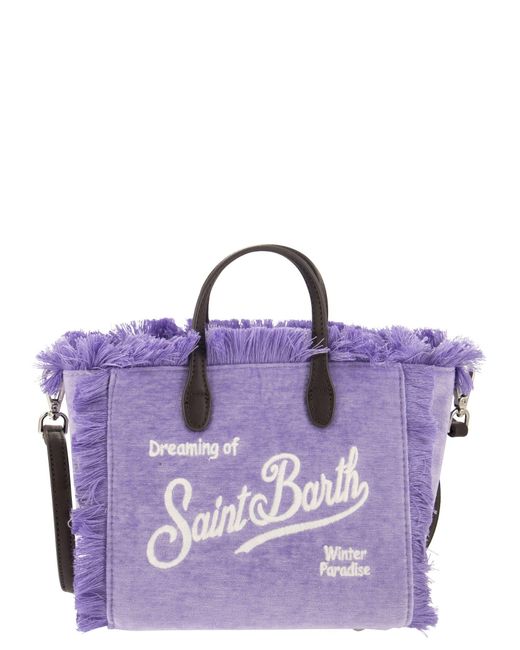 Mc2 Saint Barth Purple Mini -Waschtasche mit Samtfressen