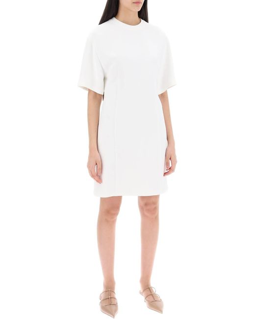 Valentino Garavani "structured Couture Mini Dress In in het White