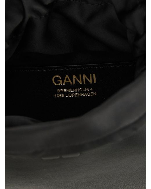Ganni Black 'Mini Bou Bucket' Handbag