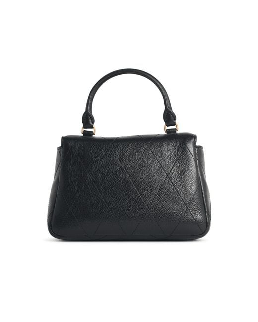 Tory Burch Black 'Charlie Matelassé' Lear Mini Bag