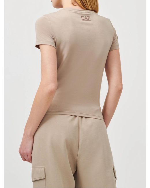 EA7 Natural T Shirts And Polos