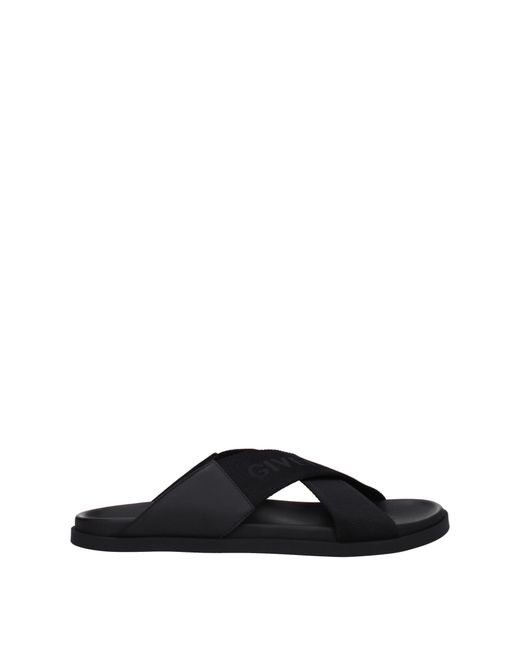 Givenchy Black Slippers And Hooves Fabric for men