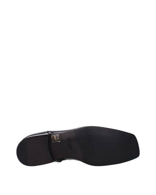 Prada Black Stivaletti Uomo Pelle Nero for men