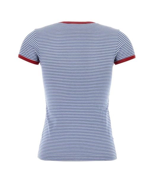 Prada Blue Stripes None T-Shirt