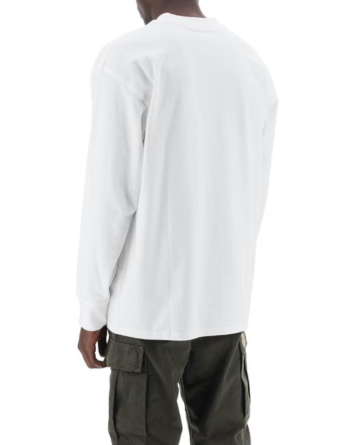 Carhartt "langärmeliges T -Shirt mit in White für Herren