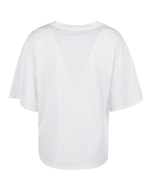 Liviana Conti White Oversized Cotton T Shirt