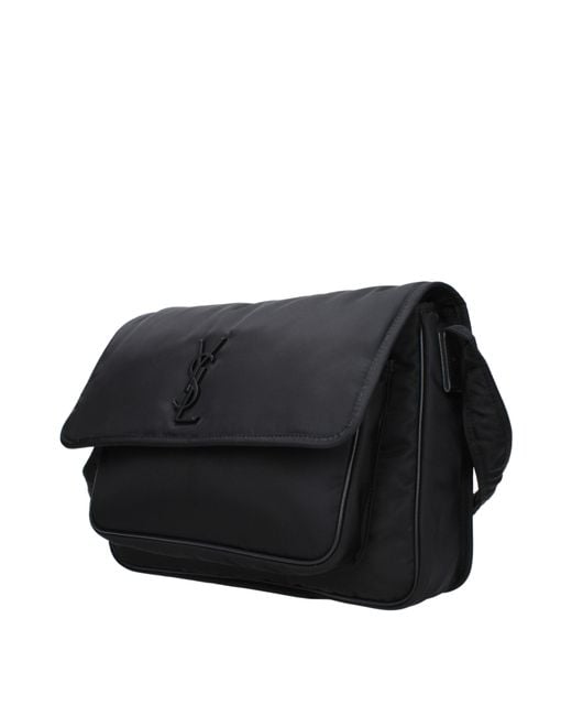 Saint Laurent Black Niki Crossbody Bag Eco Nylon