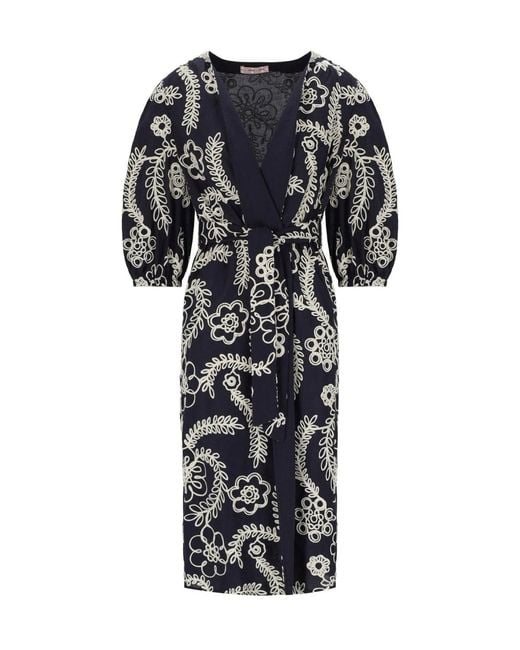 Traffic People Black Duster Kimono