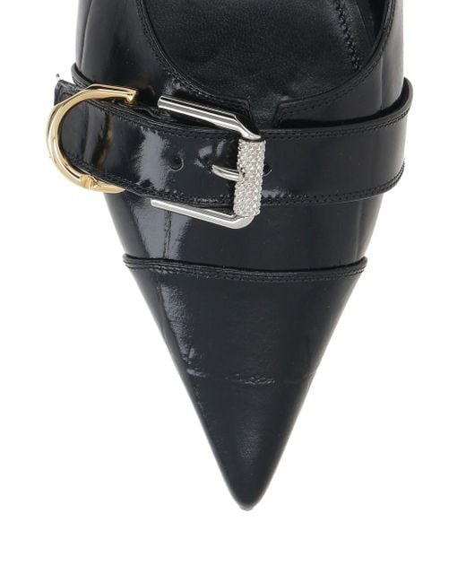 Givenchy Black Voyou Leather Slingback Ballets for men