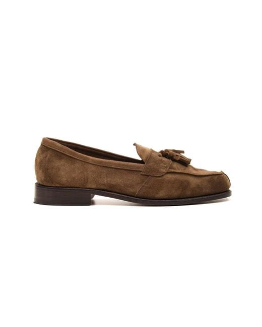 Tricker's Brown Tricker 's Flache Schuhe