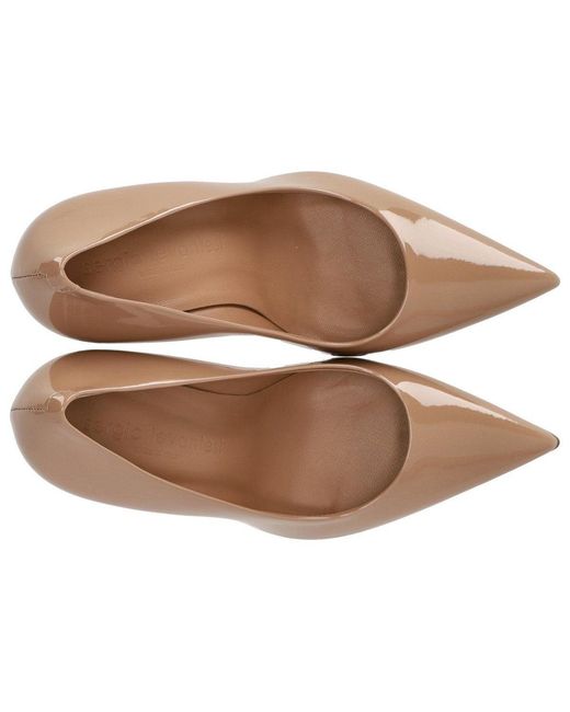 Sergio Levantesi Brown Donna Nude Pump