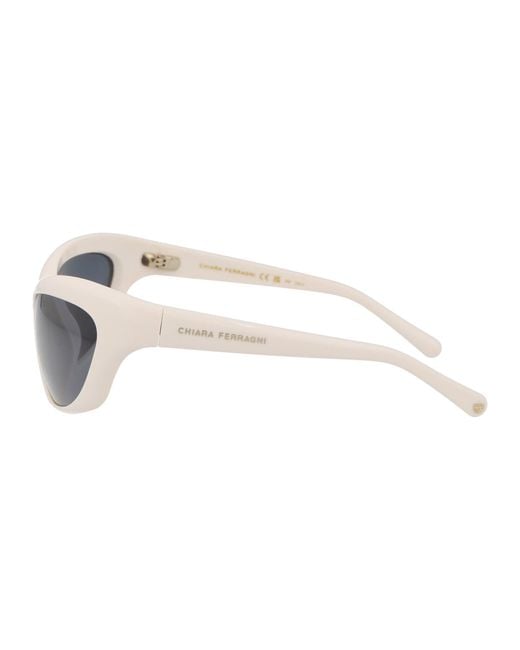 Chiara Ferragni Blue Sunglasses
