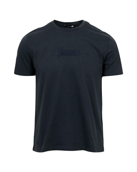 Herno T -Shirts und Polos Blau in Black für Herren