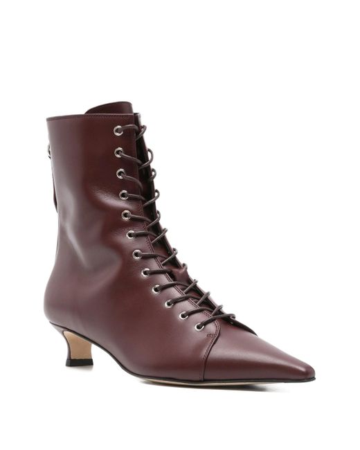 Aeyde Brown Trixi Calf Leather Port Shoes