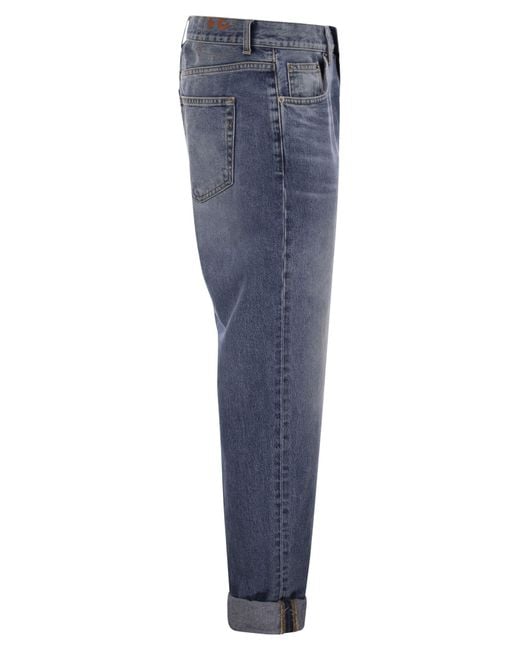 Dondup Blue Andi Loose Fixed Denim Jeans for men