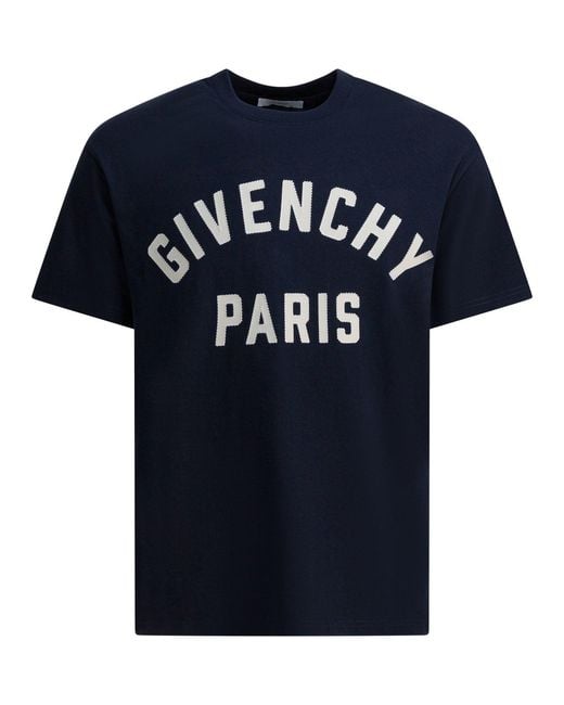 Givenchy " Paris" T-Shirt in Blue für Herren