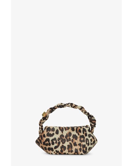 Ganni Blue Leopard Mini Bou Bag