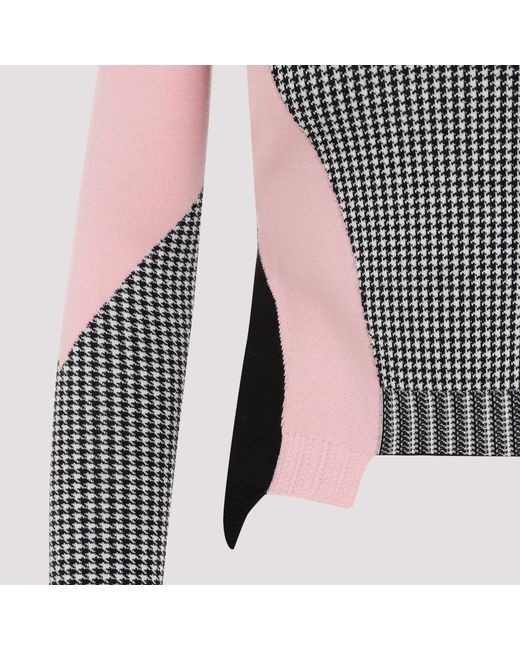 McQueen Geruite Trui in het Multicolor