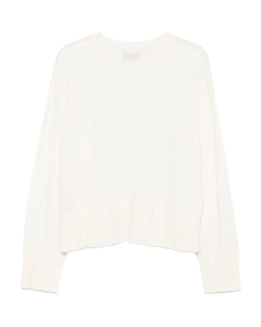 Officine Generale White Nicky Cashmere Crewneck