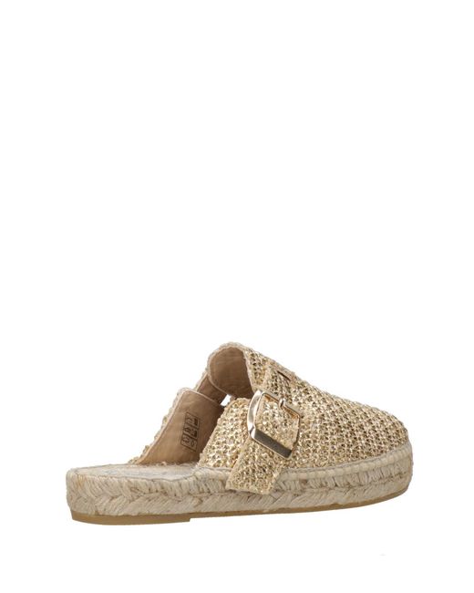 Sandales gris Espadrilles en coloris Natural