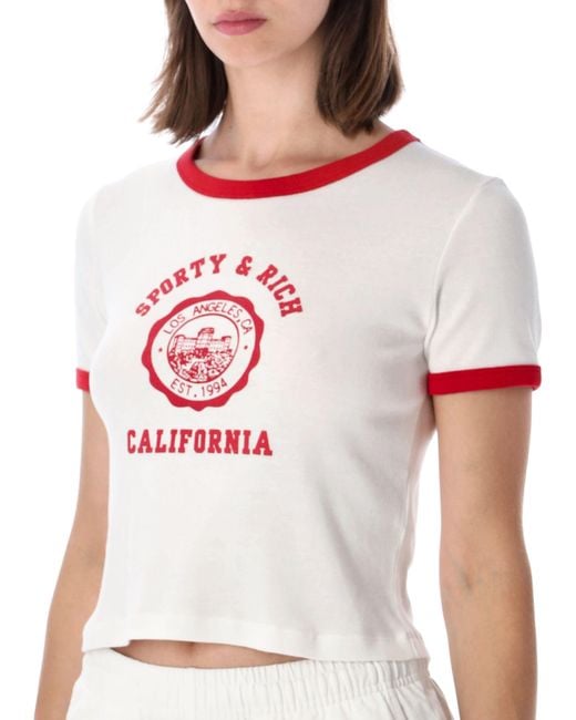 Sporty & Rich White T Shirts And Polos