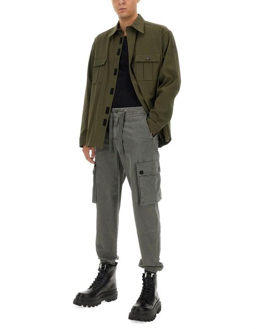 Dolce & Gabbana Green Shirt With Pockets for men