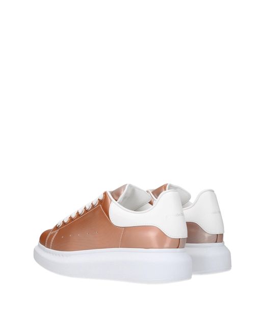 Alexander McQueen Pink Sneakers Oversize Donna Pvc Rosa/Bianco