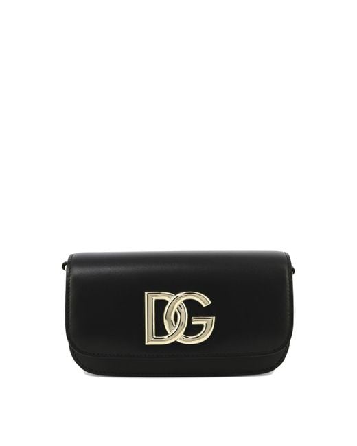 Dolce & Gabbana "3.5" Crossbody Bag in het Black