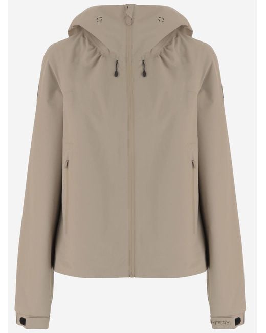 Save The Duck Natural Nylon Jacket With Hood