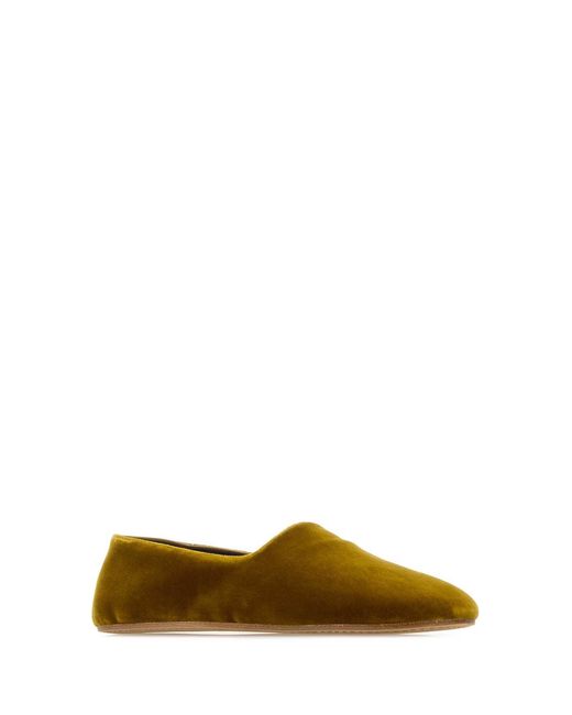 The Row Green Ponti Slipper